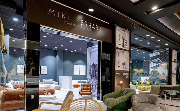 علامة المفروشات الإيطالية ميكي فيراري تفتتح أول صالة عرض لها في الشرق الأوسط